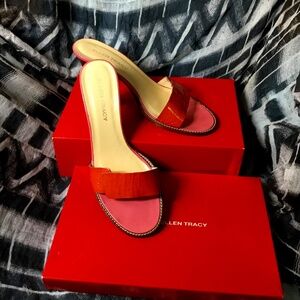 ELLEN TRACY two tone heels